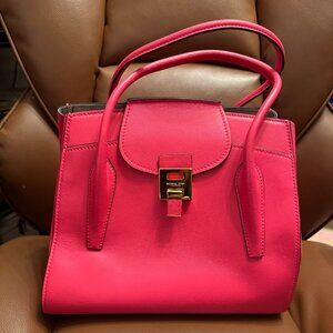 Michael Kors Collection Large Bancroft Satchel Hot Pink